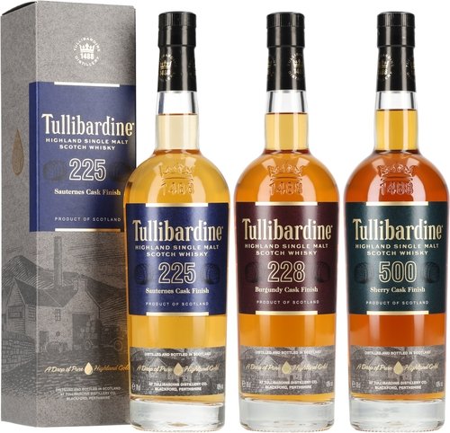 Tullibardine Single Malt Scotch Whisky Spirituosen der Serie Tullibardine Single Malt Scotch Whisky