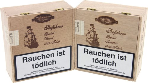 Zigarillos der Serie Woermann Cigars Seefahrer Cigarillos 100% Tabak