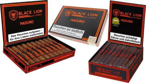 Zigarren der Serie La Aurora Black Lion Maduro
