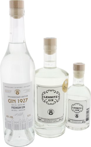 Lehmitz Gin Spirituosen der Serie Lehmitz Gin