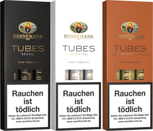 Dannemann Tubes Zigarren der Serie Dannemann Tubes