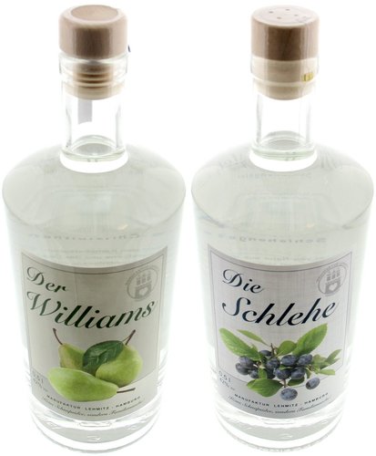 Spirituosen der Serie Lehmitz Obstbrand