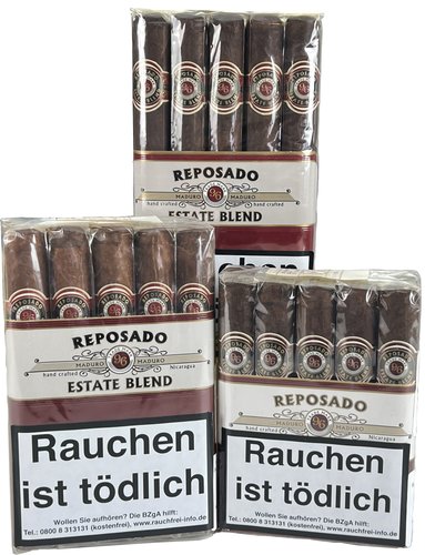 Reposado Estate Blend Maduro Zigarren der Serie Reposado Estate Blend Maduro