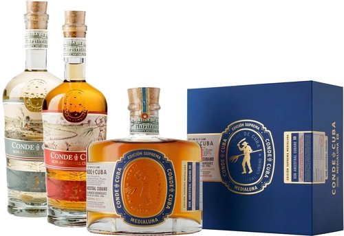 Spirituosen der Serie Conde de Cuba Rum