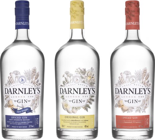 Spirituosen der Serie Darnley's Gin