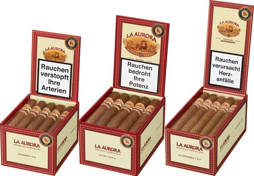 Zigarren der Serie La Aurora Corojo 1962