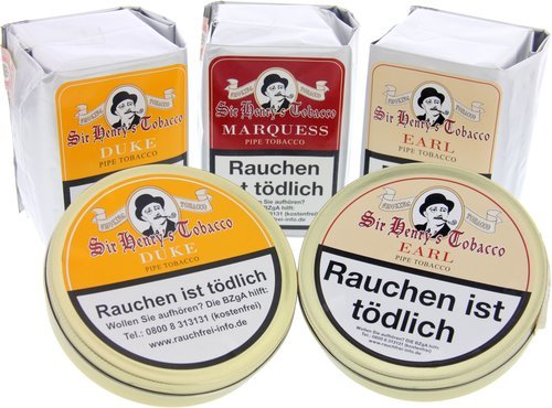 Tabak der Serie Sir Henry's Pipe Tobacco