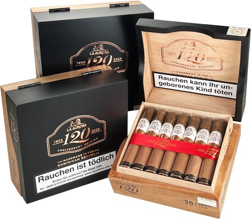 La Aurora 120 Anniversary Zigarren der Serie La Aurora 120 Anniversary