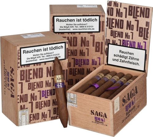 Saga Blend No7 Zigarren der Serie Saga Blend No7