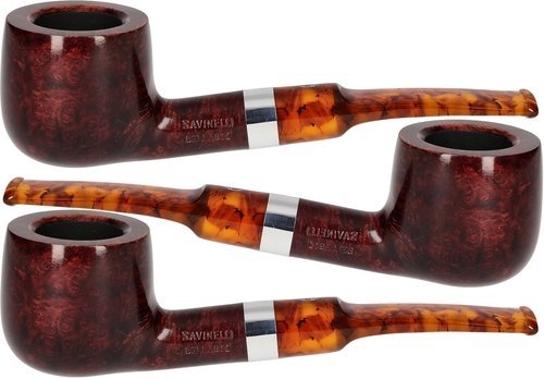 Pfeifen der Serie Savinelli Bellagio Liscia