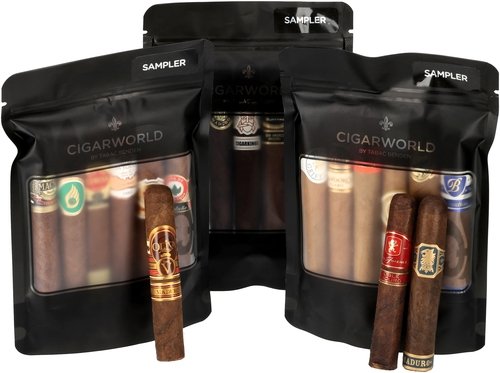 Zigarren der Serie CIGARWORLD Deckblatt-Sampler