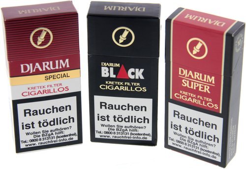 Zigarillos der Serie Djarum Kretek 