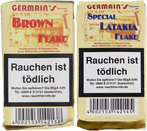 Tabak der Serie Germain's Flake Pfeifentabak