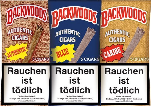 Backwoods Blunts Zigarillos der Serie Backwoods Blunts