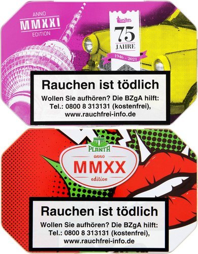 Tabak der Serie Anno Limited Edition (früher: Unitas/Planta)