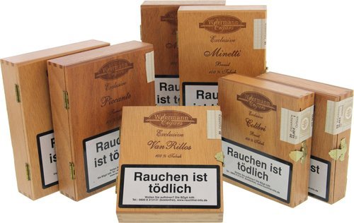 Zigarillos der Serie Woermann Cigars Exclusive Cigarillos - 100% Tabak