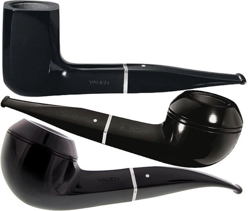 Pfeifen der Serie Vauen Royal (Schwarz Glatt)