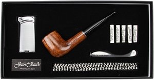 Pfeifen Pfeifen Sets  Jean Claude Straight Brown