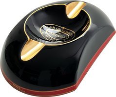 Partagas Aschenbecher schwarz mit 2 Ablagen (6397680)