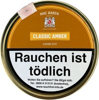 Mac Baren Pfeifentabak Classic Amber (ehemals Vanilla Toffee Cream) Loose Cut 100g Dose