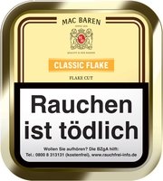 Mac Baren Pfeifentabak Classic Flake Cut (ehemals Vanilla Cream) 50g Dose