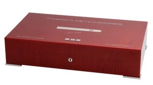 Elie Bleu New Medal Humidor für 110 Zigarren Sykomore Maserung rot