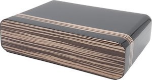 Zigarrenzubehör Humidor  Guy Janot Zebrano schwarz Lack für 25 Zigarren (626)