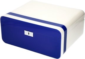 Guy Janot Classic Humidor White/Blue Lacquer for 50 Cigars (635)