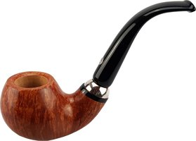 Pfeifen Freehand Pfeifen  Mastro de Paja (MDP#7) braun und orange Bent Apple (interne Nr. 10280)