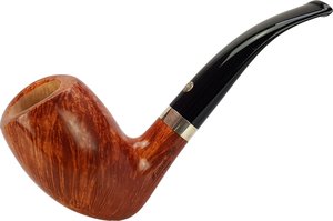 Pfeifen Freehand Pfeifen  Mastro de Paja (MDP#6) braun und orange Bent Billiard (interne Nr. 10263)