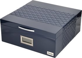 Zigarrenzubehör Humidor  Passatore night blue shiny for ca. 35 Cigars (563112)