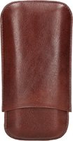 Zigarrenzubehör Etui  Classic 3er Leder braun (444314)