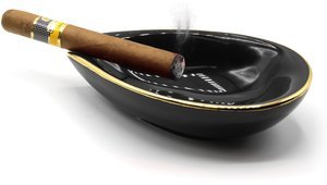 Adorini Aschenbecher Leaf schwarz (11042 - 14404)