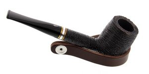 Pfeifenzubehör Pfeifenständer  Classic Leder braun 1er