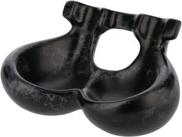 Pfeifenzubehör Pfeifenständer  Classic Ceramic for 2 pipes marble/black matte (6610111)