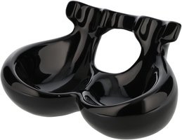 Pfeifenzubehör Pfeifenständer  Classic Ceramic for 2 pipes black shiny (6610113)