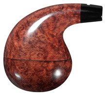 Vauen Pocket No. 1, glatt hellbraun, Weißpunkt