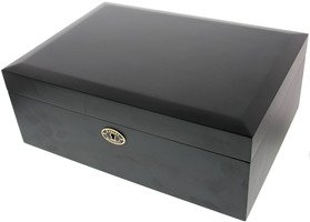 Zigarrenzubehör Humidor  Daniel Marshall Schwarz für 125 Zigarren (20125.5k) Umkarton beschädigt