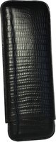 Zigarrenzubehör Etui  Martin Wess 3er Eidechse schwarz (lizard) (595) (10414)