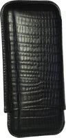 Zigarrenzubehör Etui  Martin Wess 3er Eidechse schwarz (lizard) (597) (10436)
