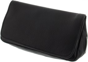 Pfeifenzubehör Pfeifentaschen  Big Ben Kombibeutel für 2 Pfeifen Leder schwarz De Luxe (745002100)