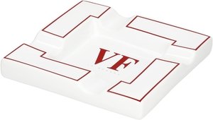 Zigarrenzubehör Aschenbecher  VegaFina Weiß mit Logo quadratisch (Ausstellungstück)