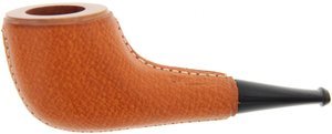Pfeifen Serienpfeifen  Butz Choquin Lederummantelt (MIT BC-Branding) OHNE Filter (interne Nummer #572)