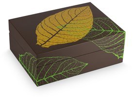 Zigarrenzubehör Humidor  Zino Leaf Graphic braun (106575)