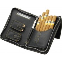 Zigarrenzubehör Etui  Adorini cigar bag schwarz mit gelbem Garn (11393-7947)