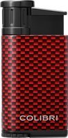 Zigarrenzubehör Feuerzeug  Colibri Carbondesign rot (293532)