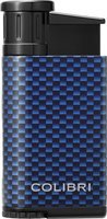 Zigarrenzubehör Feuerzeug  Colibri Carbondesign blau (293533)