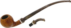 Pfeifen Freehand Pfeifen  Neerup Group 2 Churchwarden (Nr. 23) mit kurzem Zusatzmundstück