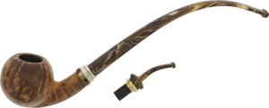 Pfeifen Freehand Pfeifen  Neerup Group 2 Churchwarden (Nr. 24) mit kurzem Zusatzmundstück