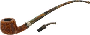 Pfeifen Freehand Pfeifen  Neerup Group 3 Churchwarden (Nr. 28) mit kurzem Zusatzmundstück